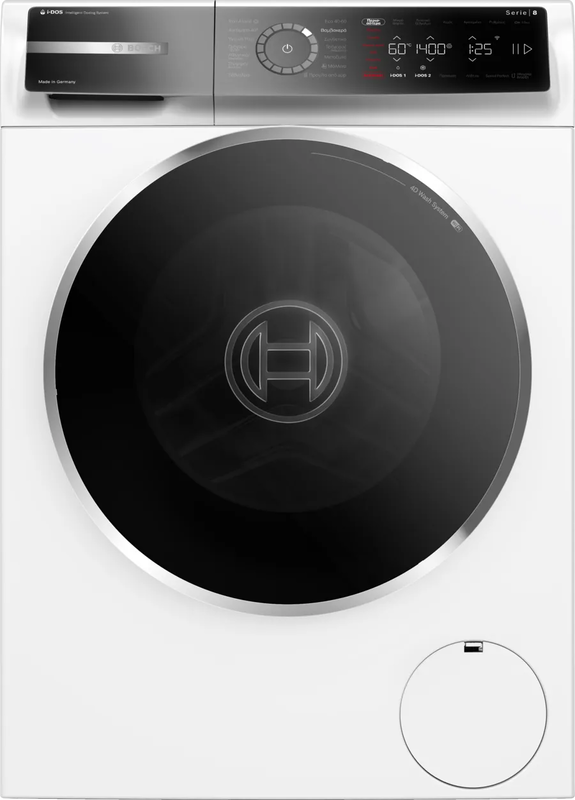 Bosch wgb254a1gr washing machine 10kg with steam 1400rpm series 8, 5 years guarantee, , medium-null