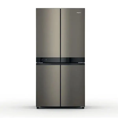 Hotpoint hq9u1bl four door refrigerator, Silver, medium