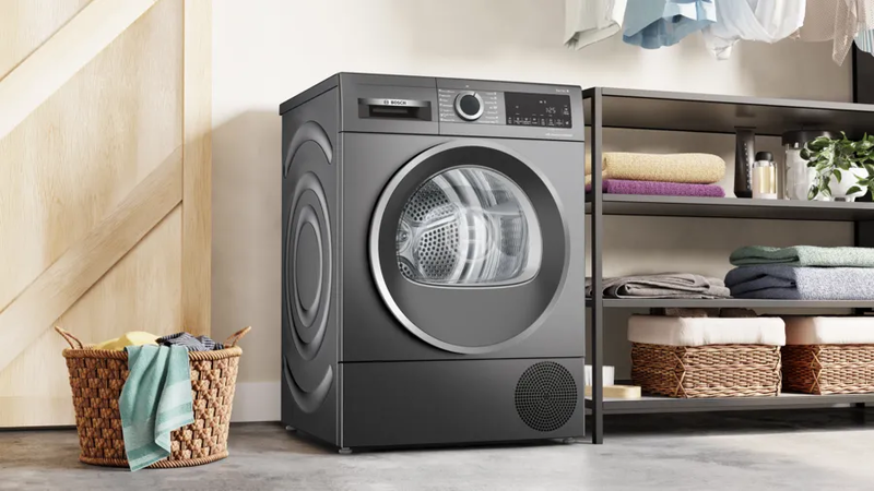 Bosch wqg245dreu series 6 tumble dryer, with heat pump 9 kg cast iron grey, 5 year guarantee, , medium-null