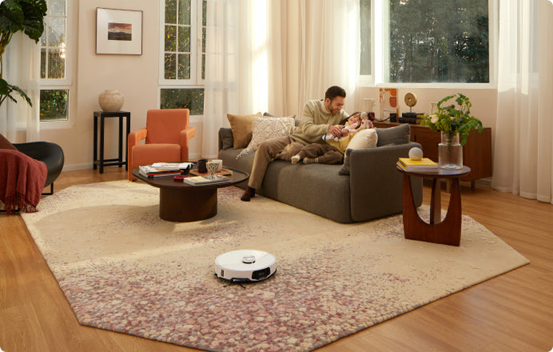 Roborock s8 maxv ultra robot vacuum carpet cleaning Wi-Fi white-null