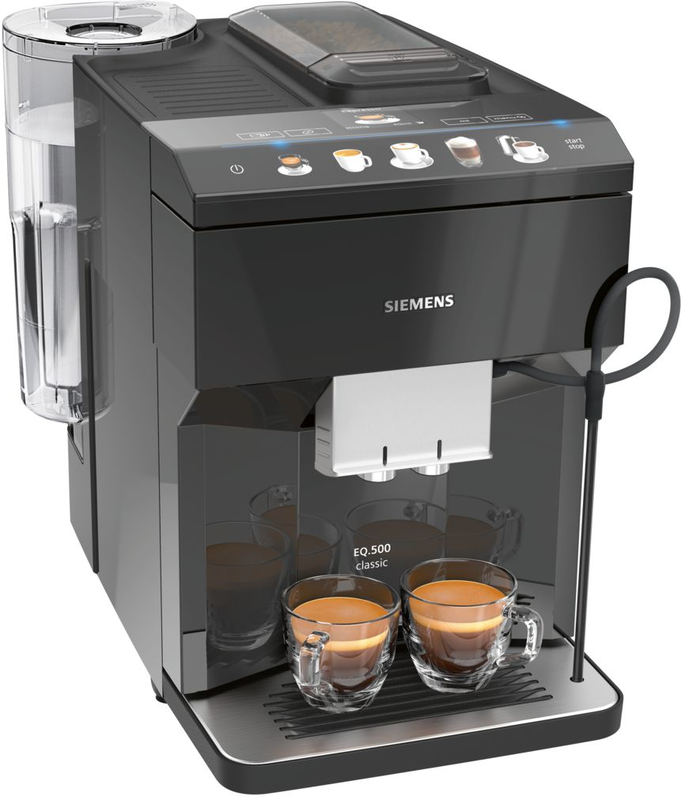 Siemens tp503r09 espresso machine 1500w pressure 15bar for espresso and cappuccino black-null