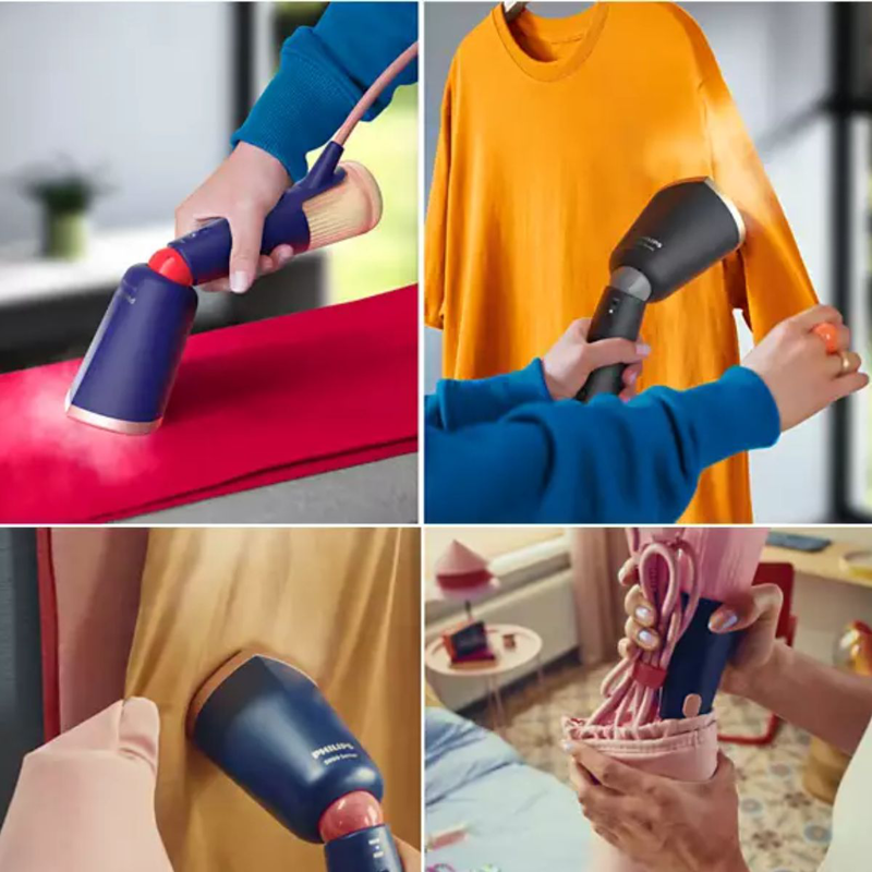 Philips 5000 series φορητή συσκευή ατμού ρούχων 1300w με συνεχής παροή ατμού 24G/min, προθέρμανση σε 35s & θήκη αποθήκευσης, μπλε sth5030/20 , , medium-null