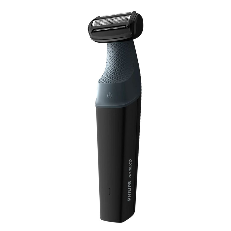 Philips bodygroom series 3000 επαναφορτιζόμενη ξυριστική μηχανή σώματος με διπλής κατεύθυνσης λεπίδες, υποαλλεργικό πλέγμα, αθόρυβη, αδιάβροχη & έως 50 λεπτά χρόνο λειτουργίας bg3017/01, , medium-null