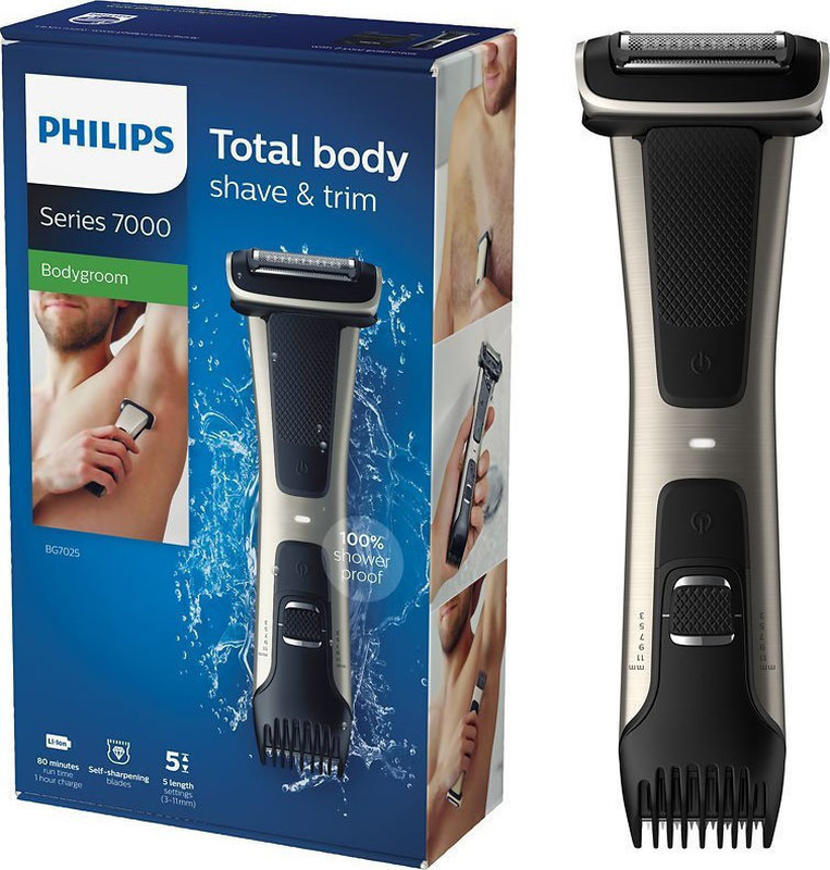 Philips bg7025 wet & dry body shaver rechargeable, , medium image number null