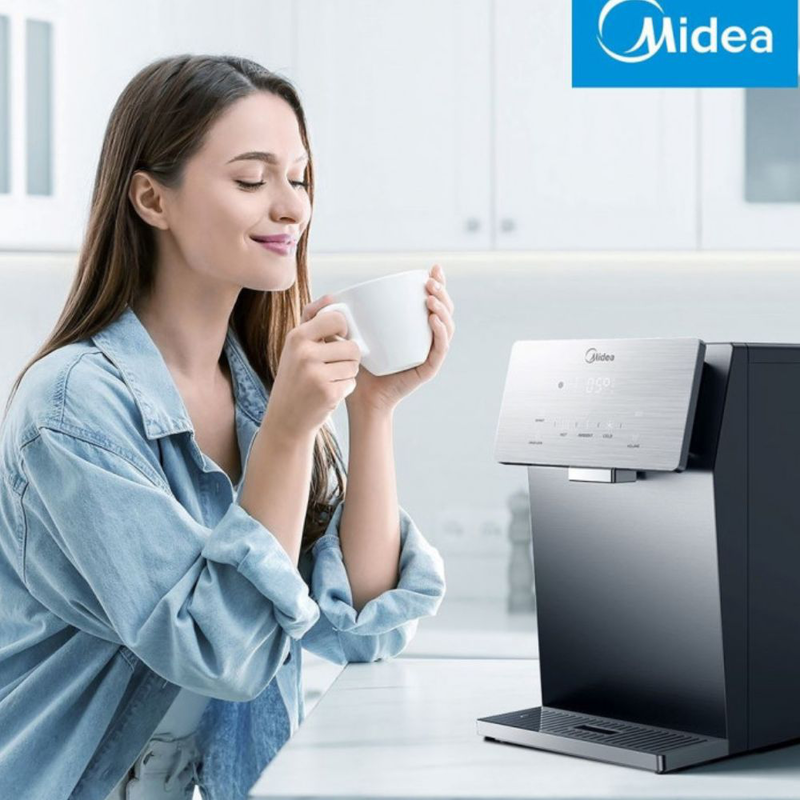 Midea jl2245 πολυλειτουργικός διανομέας νερού με uv αποστείρωση, αυτόματη καθαριότητα & Wi-Fi, ασημί, , medium-null
