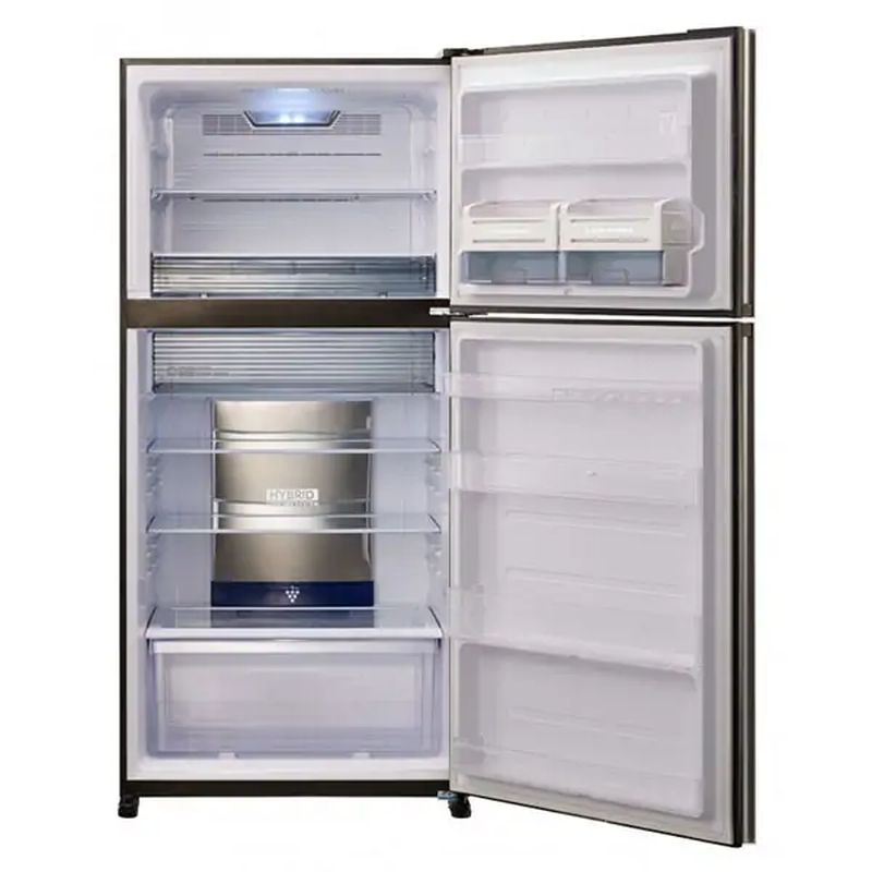 Sharp sj-xg740gsl double door refrigerator-null