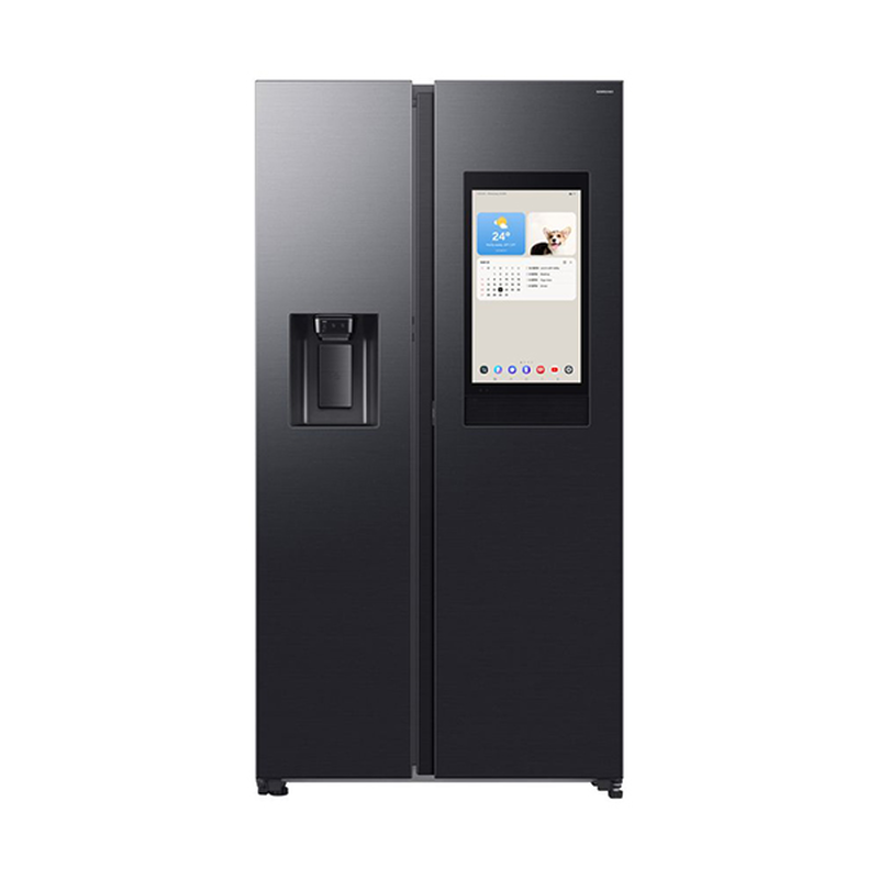 Samsung refrigerator side by side rs90f66befef, , medium-null