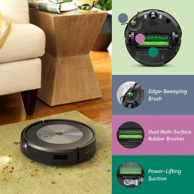 Irobot Wi-Fi connected roomba&reg; j7 robot vacuum, , medium-null
