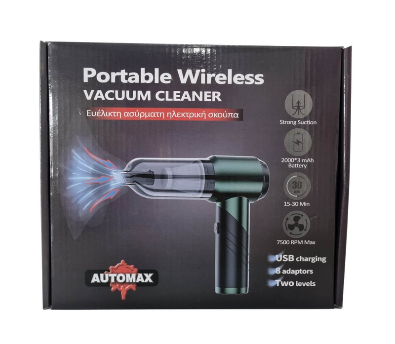 Automax 100w vacuum cleaner handheld bagless black, , medium-null