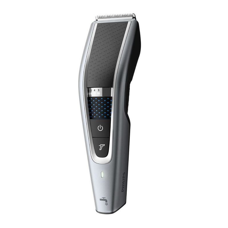 Philips series 5000 σετ κουρευτική μηχανή πλενόμενη με τεχνολογία dualcut & trim-n-flow pro γκρίζο/μαύρο hc5630/15, , medium-null