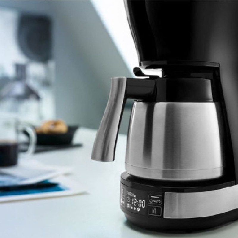 Delonghi καφετιέρα φίλτρου 1.25l με θερμική κανάτα, aroma function & lcd οθόνη, ασημί icm16731, , medium-null