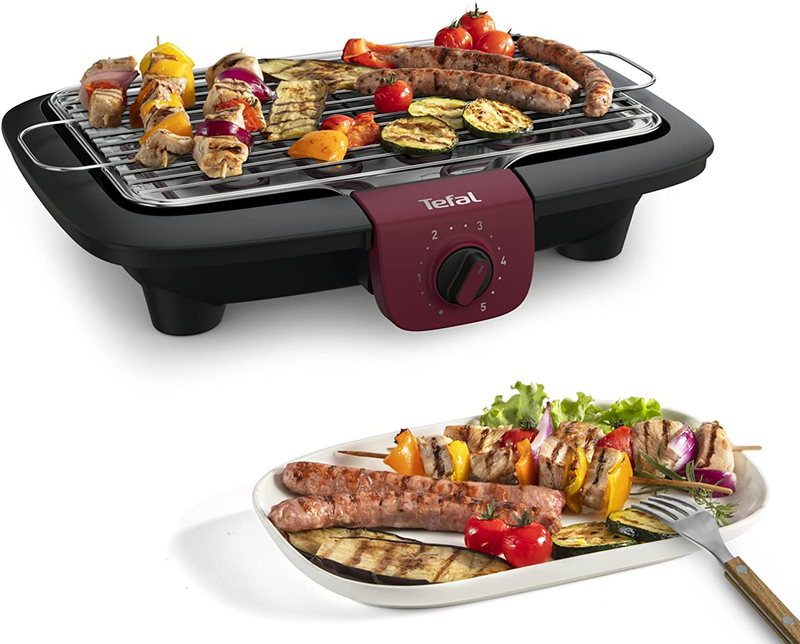Tefal bg90e5 bbq easygrill black/red 2300w-null