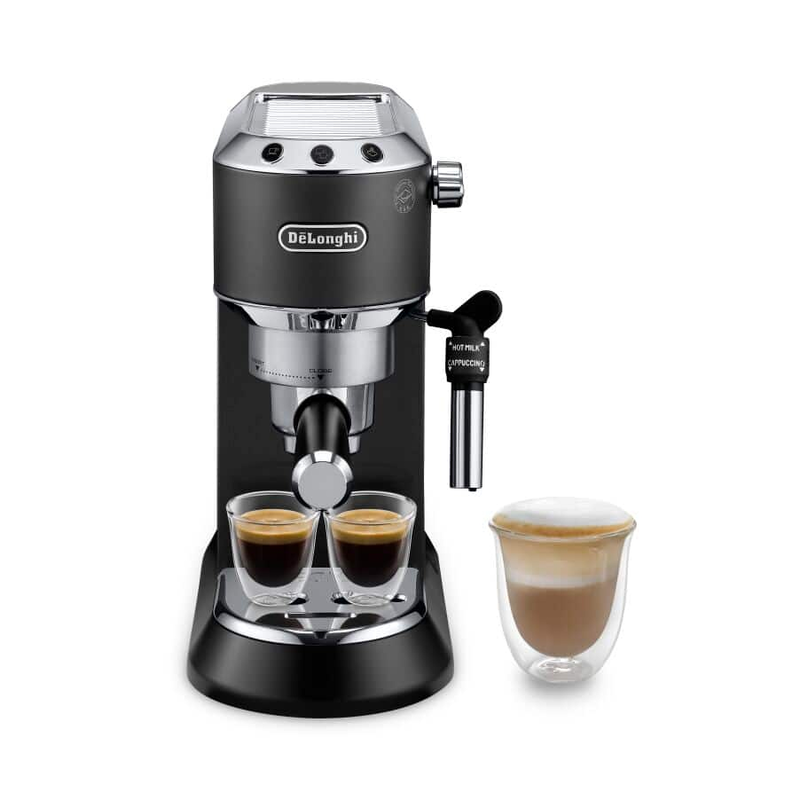 Delonghi ec685.bk dedica espresso machine 1300w pressure 15bar for espresso and cappuccino black-null