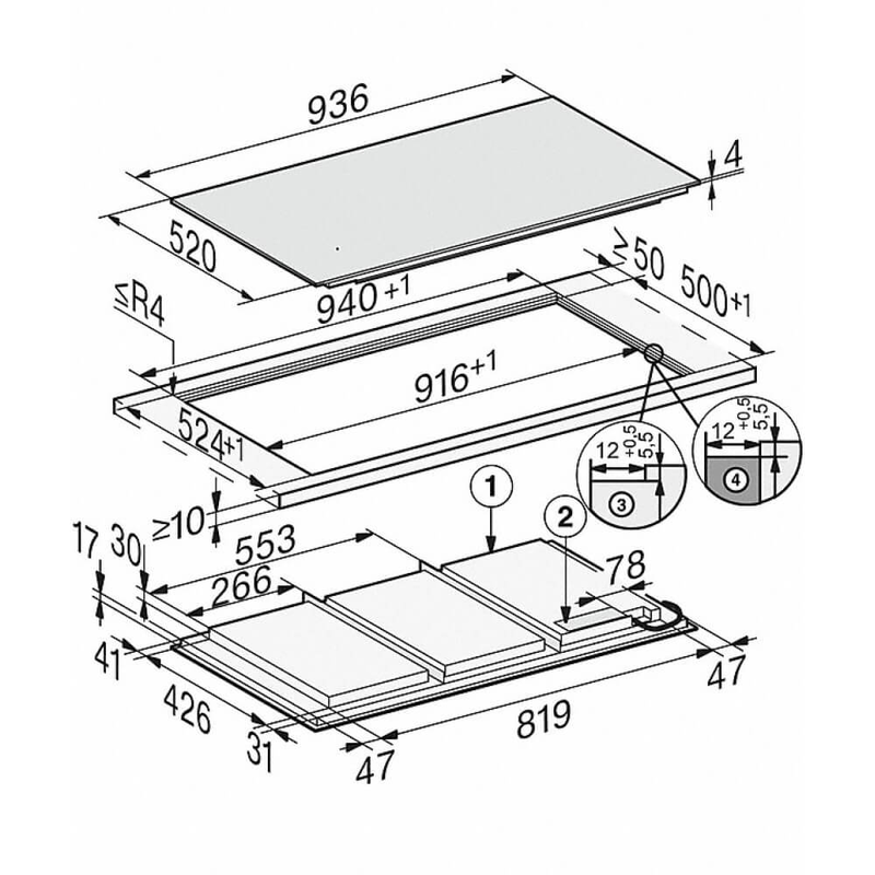 Miele 7897 fl diamond &epsilon;&pi;&alpha;&gamma;&omega;&gamma;&iota;&kappa;ή &epsilon;&sigma;&tau;ί&alpha; 90cm, , medium-null