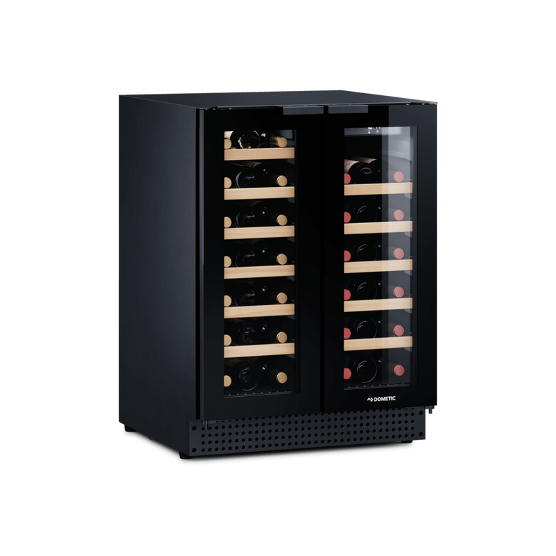 Dometic d42b compressor wine cooler, dual-zone, freestanding or built-in, 42 bottles, , medium-null