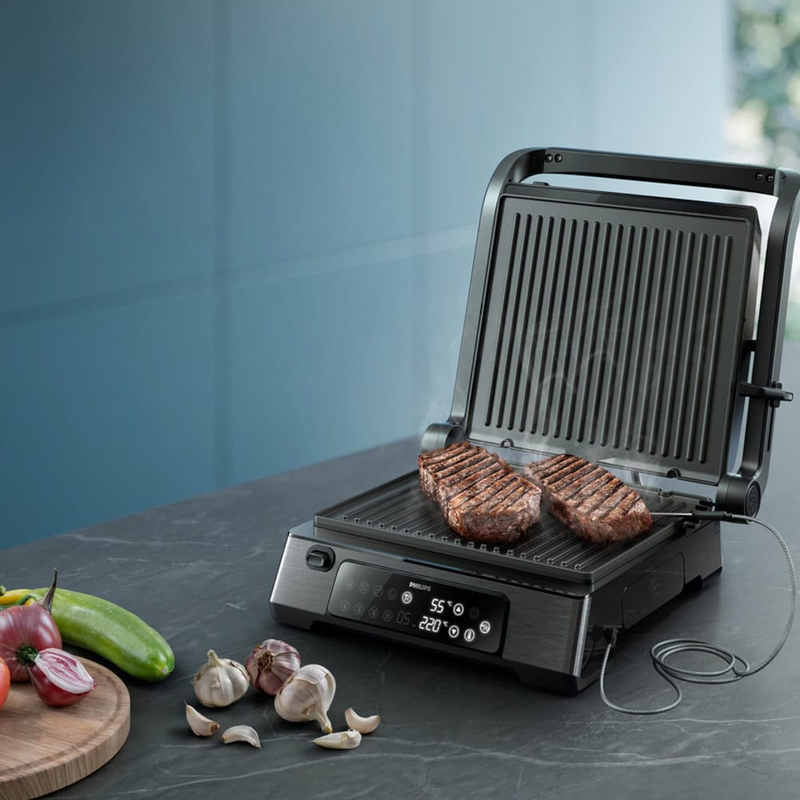 Philips hd6307/70 contact grill 1500w non-stick plate-null