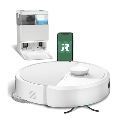Irobot roomba plus 405 robot vacuum with mapping and carpet cleaning and Wi-Fi white, White, medium