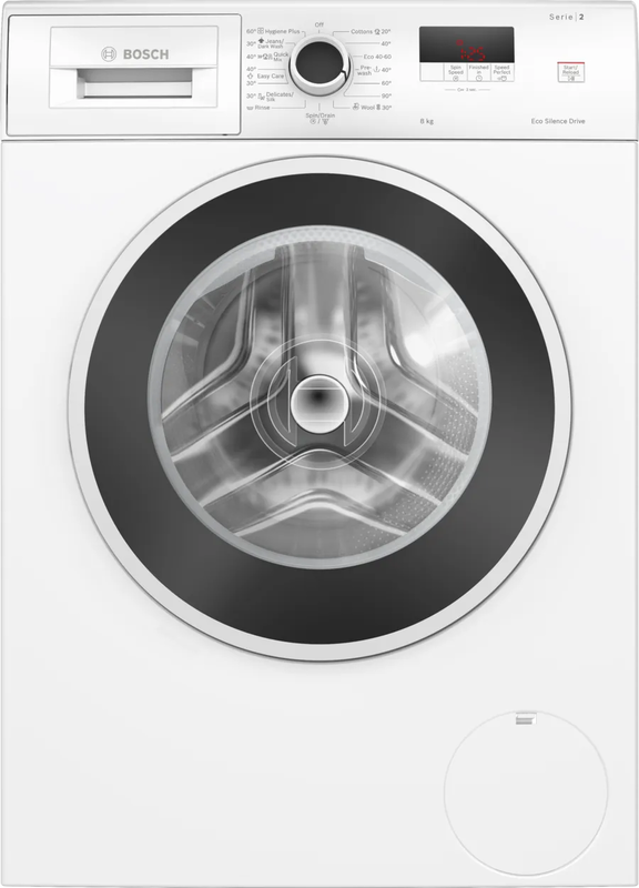 Bosch washing machine 8kg 1200 rpm wge03200by series 2, 5 years guarantee and 10 years on the motor, , medium-null