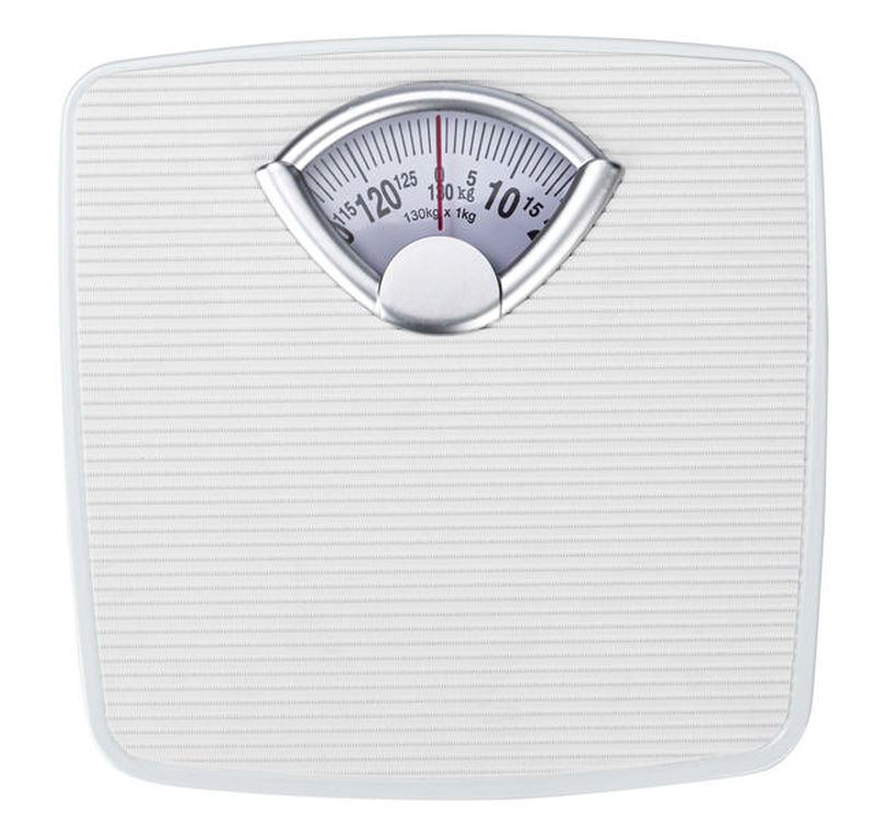 Wenko analog body scale 27x26.5cm white, , medium-null