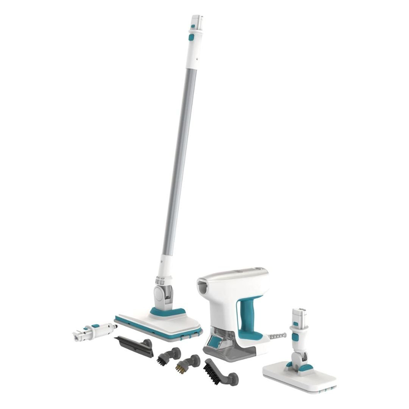 Product image: Black & decker 2σε1 σκούπα ατμού & φορητός ατμοκαθαριστής 1500w με χωρητικότητα δοχείου 500ml, ρυθμιζόμενη συνεχής ροή ατμού, γρήγορη προθέρμανση & αξεσουάρ bhsm15fx08-qs, , medium-null