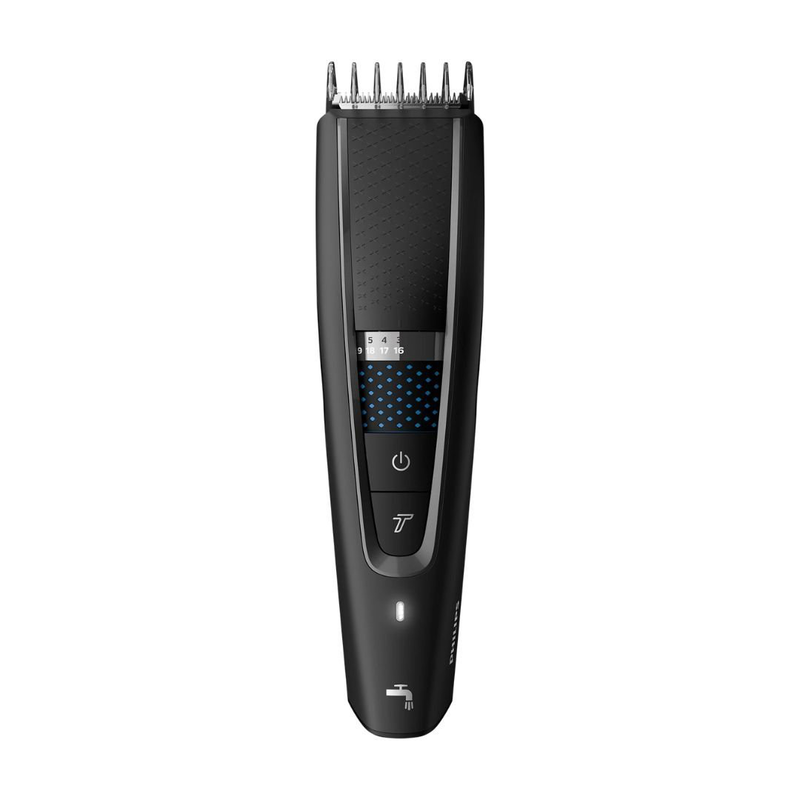 Product image: Philips series 5000 σετ κουρευτική μηχανή πλενόμενη με τεχνολογία dualcut & trim-n-flow pro μαύρο hc5632/15, , medium-null
