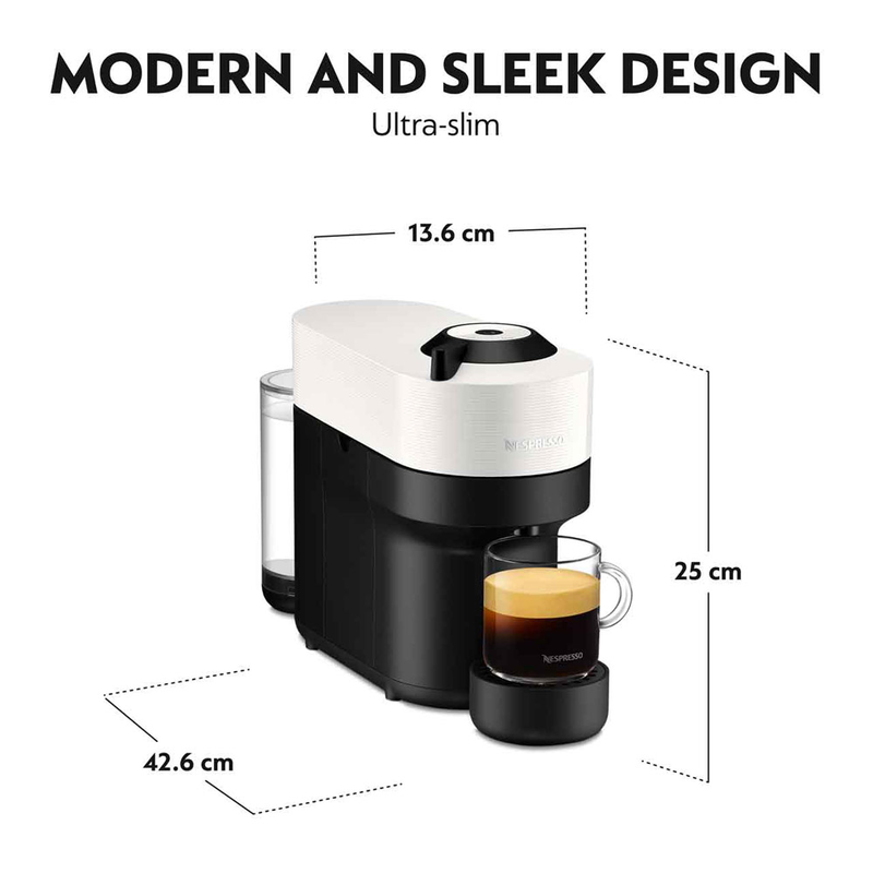 Nespresso vertuo pop espresso machine 1260w white-null