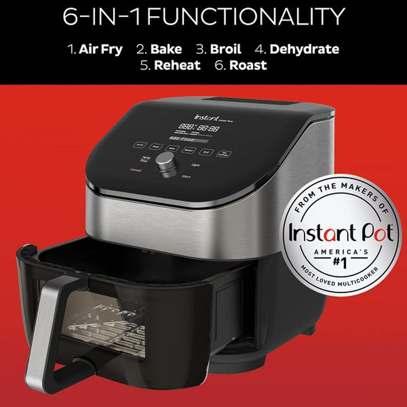 Product image: Instant vortex plus 5.7l, 6-in-1 Air fryer with clearcook™ s/s, , medium-null