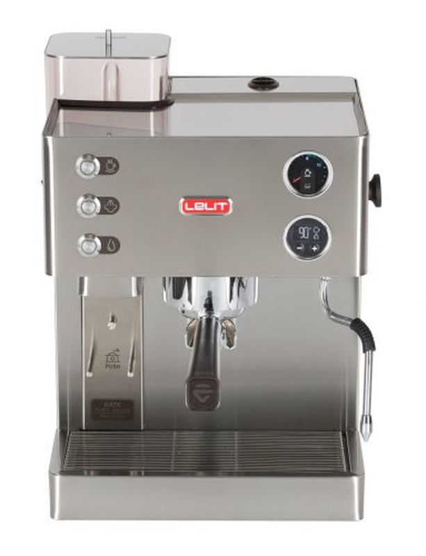 Lelit kate espresso μηχανή 1450w πίεσης 15bar για espresso και lungo stainless steel-null