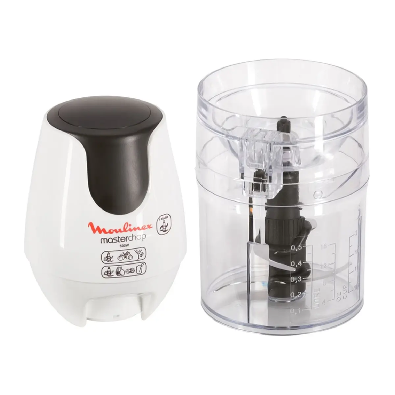 Moulinex dj450b10 masterchop chopper 0.5 lt. - white 500w, , medium-null