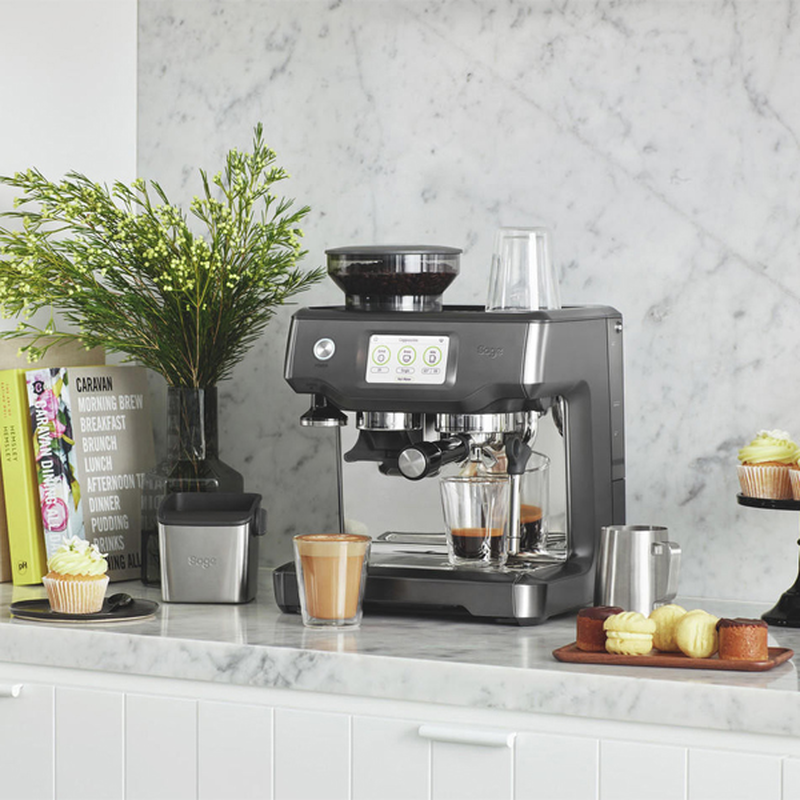 Sage ses881bst4guk1 barista touch fully automatic coffee maker-null
