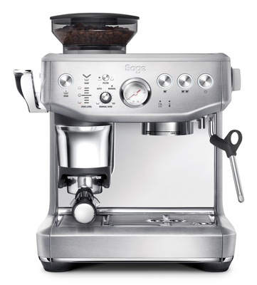 Sage barista express espresso machine 1850w pressure 9bar for espresso, lungo, cappuccino silver, Silver Grey, medium