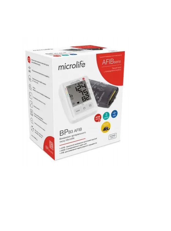 Microlife blood pressure monitor bp b3 afib, , medium-null