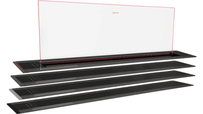 Neff i98wmm1y7 clear glass downdraft hood, , medium