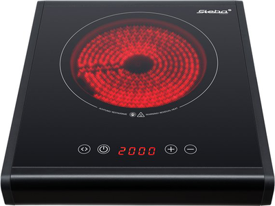 Steba hk 25 επιτραπέζια εστία κεραμική μονή μαύρη, , medium