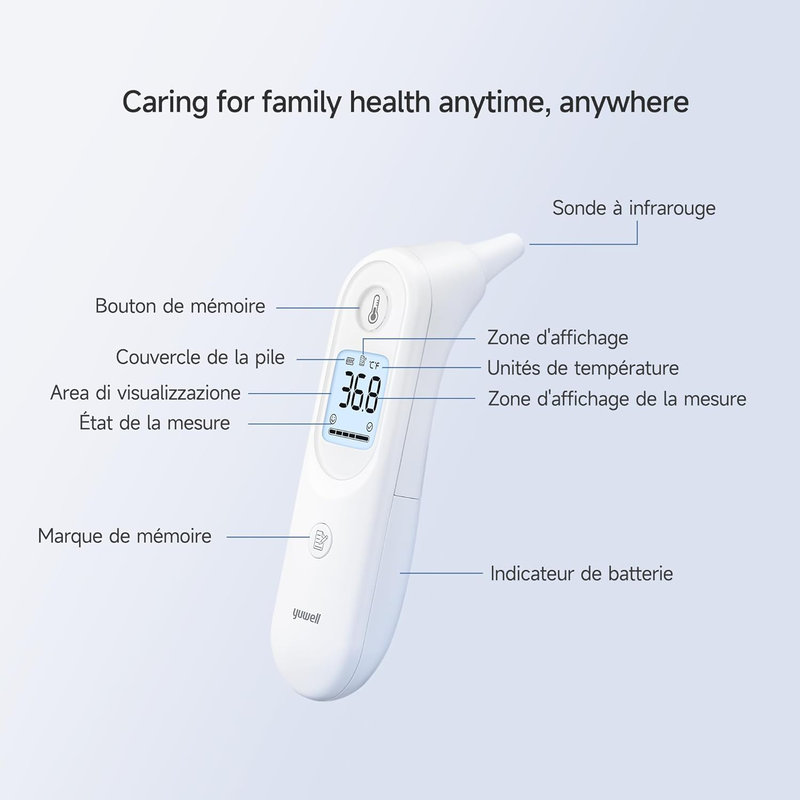 Product image: Yuwell infrared ear thermometer (yht101), , medium-null