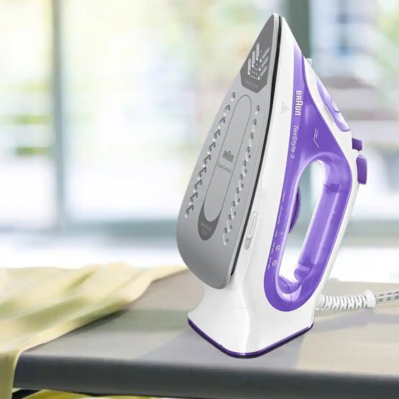 Braun texstyle 3 steam iron 2300w with ceramic plate and continuous steam supply 45G/min, , medium-null