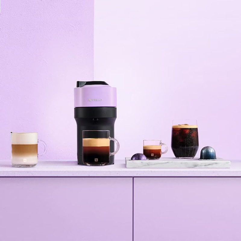 Nespresso vertuo pop espresso &mu;&eta;&chi;&alpha;&nu;ή 1260w &gamma;&iota;&alpha; latte macchiato &kappa;&alpha;&iota; cappuccino lilac-null