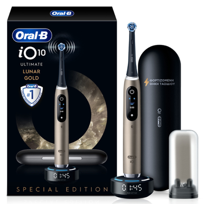 Oral-b | io10 ultimate lunar gold edition &eta;&lambda;&epsilon;&kappa;&tau;&rho;&iota;&kappa;ή &omicron;&delta;&omicron;&nu;&tau;ό&beta;&omicron;&upsilon;&rho;&tau;&sigma;&alpha; | 1&tau;&epsilon;&mu;, , medium