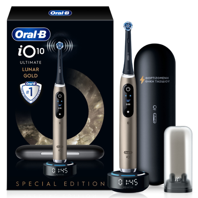 Oral-b | io10 ultimate lunar gold edition &eta;&lambda;&epsilon;&kappa;&tau;&rho;&iota;&kappa;ή &omicron;&delta;&omicron;&nu;&tau;ό&beta;&omicron;&upsilon;&rho;&tau;&sigma;&alpha; | 1&tau;&epsilon;&mu;, , medium-null