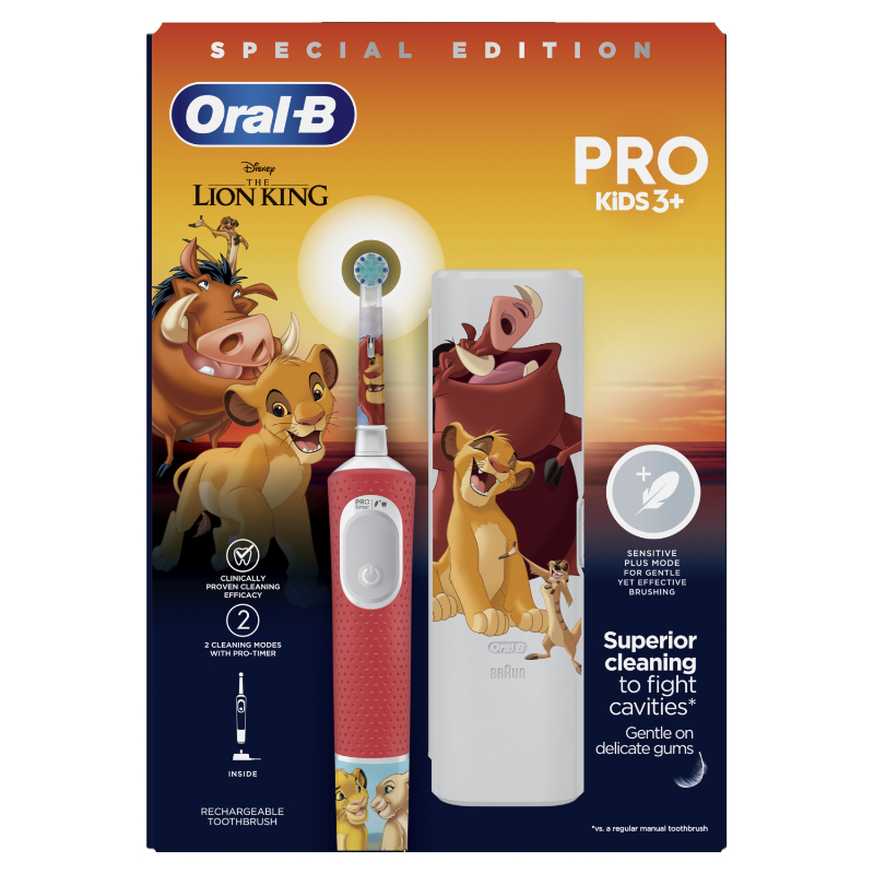 Oral-b pro kids electric toothbrush lion king edition with case-null