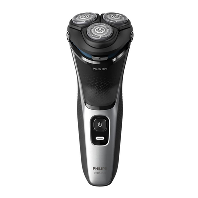 Philips series 3000 επαναφορτιζόμενη περιστρεφόμενη ξυριστική μηχανή προσώπου με κεφαλές 5d pivot & flex powercut, 27 αυτοακονιζόμενες λεπίδες, αδιάβροχο & έως 60 λεπτά λειτουργίας s3143/00, , medium