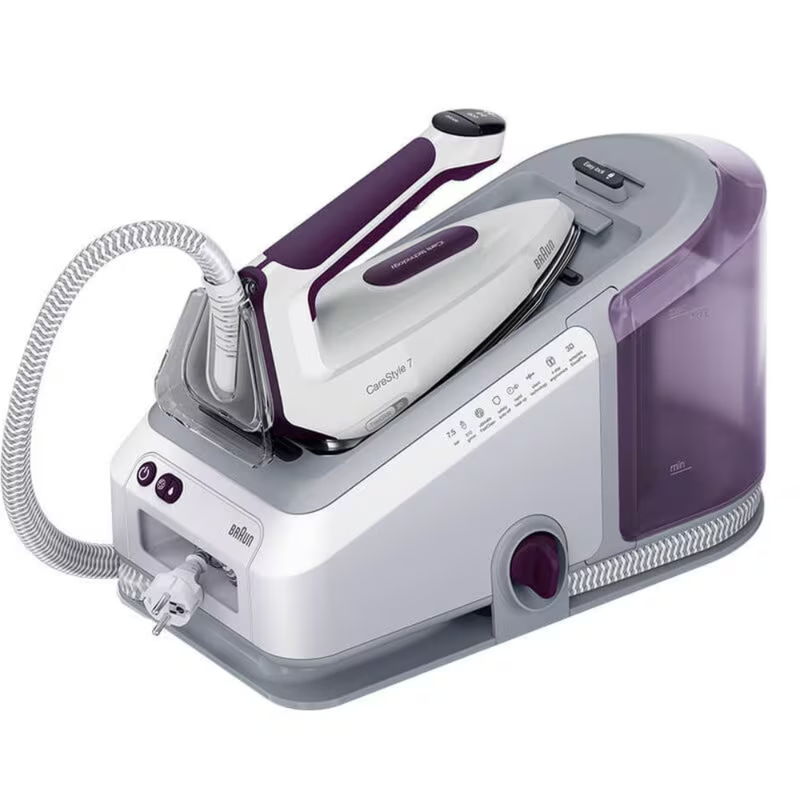 Braun carestyle 7 σύστημα σιδερώματος πίεσης 7.5bar 2700w με δοχείο 2lt σε βιολετί, , medium-null