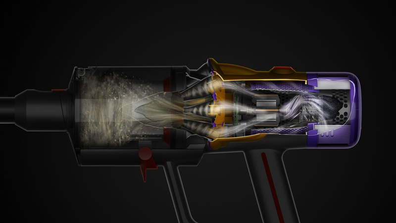 Dyson v12 stick vacuum 25.2v 60 min 0.35 l black-null