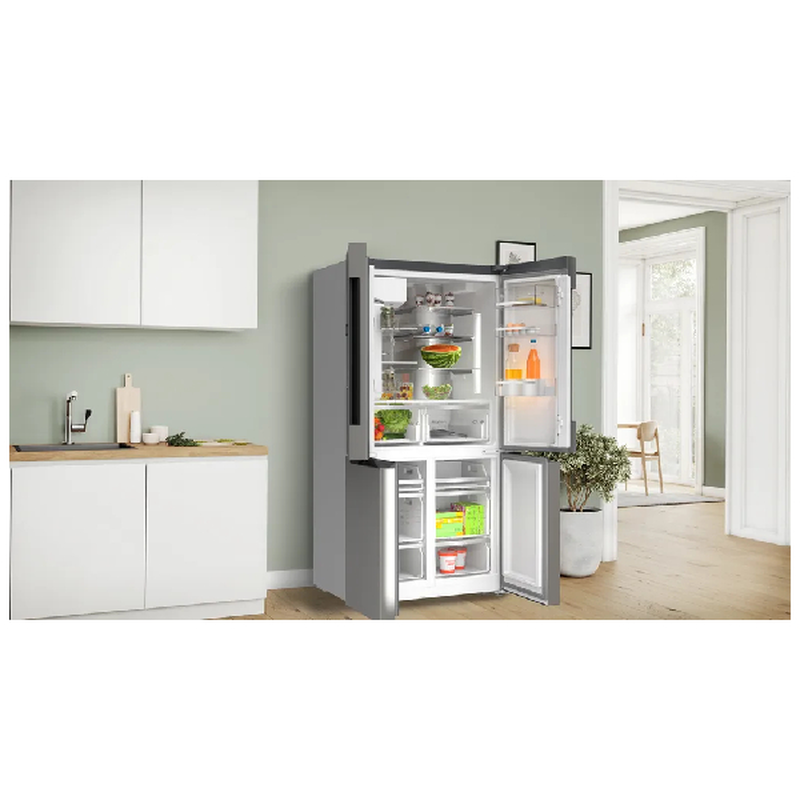 Bosch kfd96apea four-door refrigerator, with direct water connection, inox, , medium-null