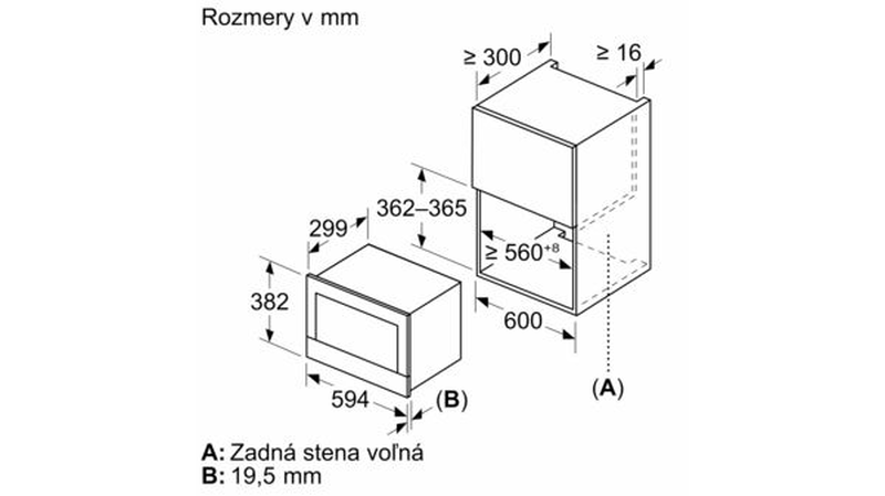 Bosch bfl7221w1 εντοιχιζόμενος φούρνος μικροκυμάτων 21lt  λευκός σειρά 8, , medium-null