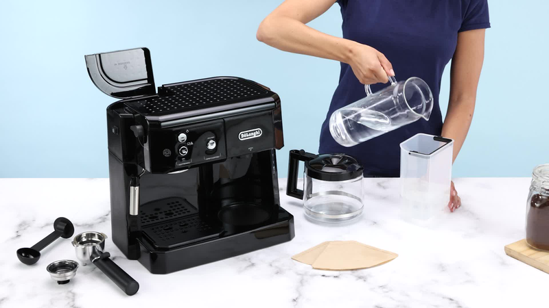 Delonghi bco411.b espresso machine 1750w pressure 15bar for espresso black, , medium-null