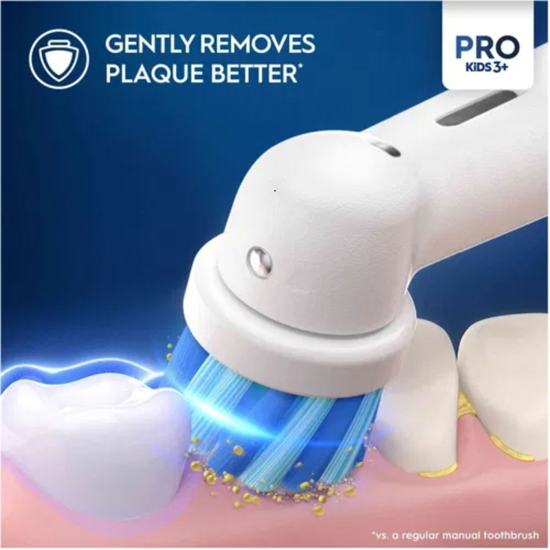 Oral-b vitality pro kids, παιδική ηλεκτρική οδοντόβουρτσα με απαλό καθαρισμό & αυτοκόλλητα spiderman, , medium-null