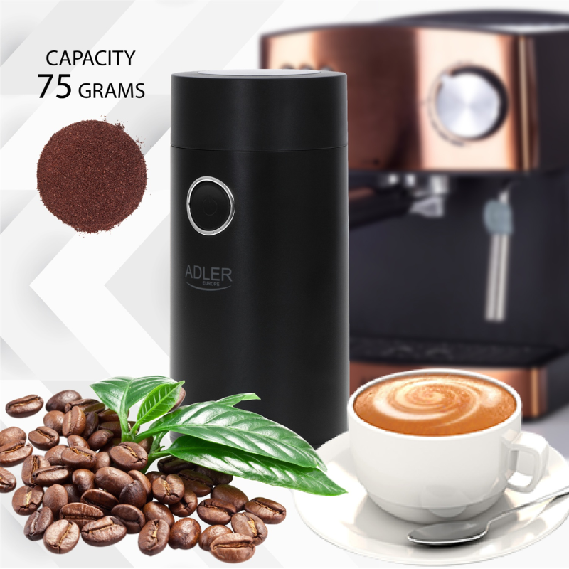 Product image: Adler coffee grinder ad4446 75gr 150w black-silver, , medium-null