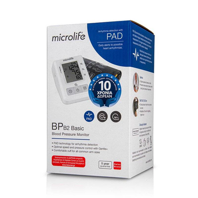 Microlife blood pressure monitor bp b2 basic