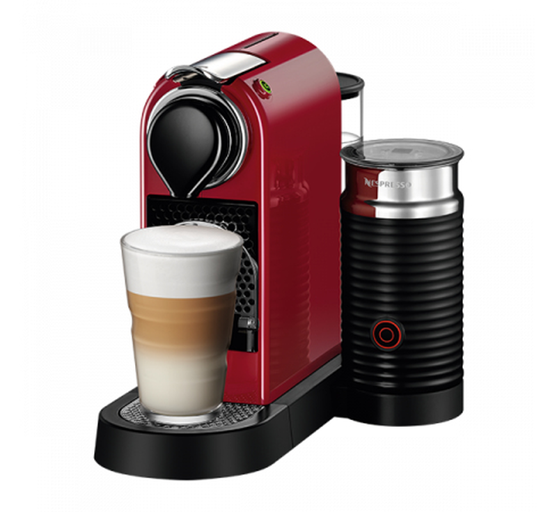 Nespresso citiz&milk espresso machine 1260w pressure 19bar for espresso and lungo cherry red-null